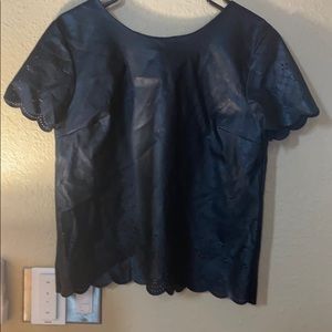 Brand new Chelsea and Violet pleather top